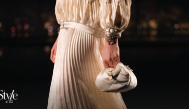 Why pleats have endured from ancient Greece to modern fashion in designs by Chanel, Issey Miyake, Fortuny and Robert Wun, and worn by Sofía Vergara, Greta Lee and Saoirse Ronan