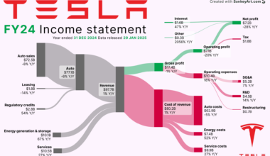 [OC] Tesla's full year earnings visualized