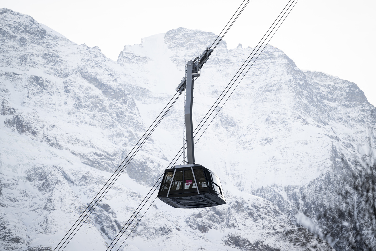 Teilstück der Schilthornbahn