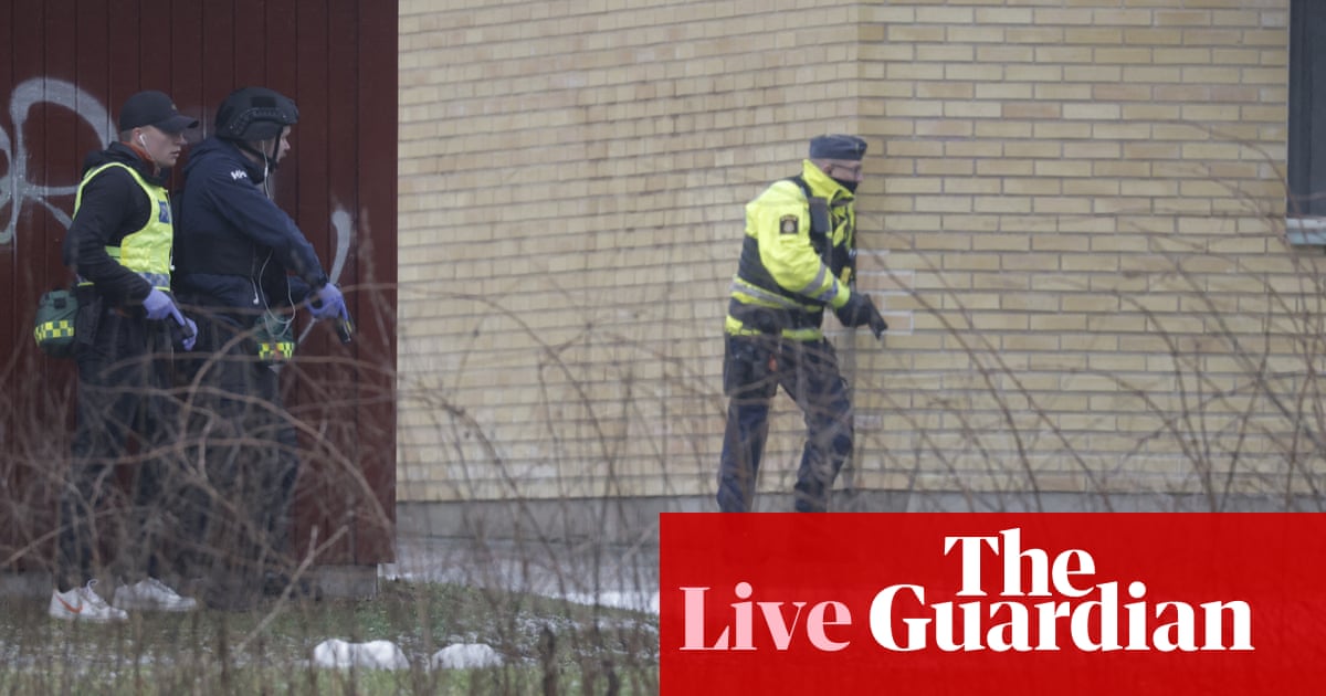 Sweden shooting: suspect may be among the injured after five people shot in attack in Örebro, police say – latest updates | Sweden
