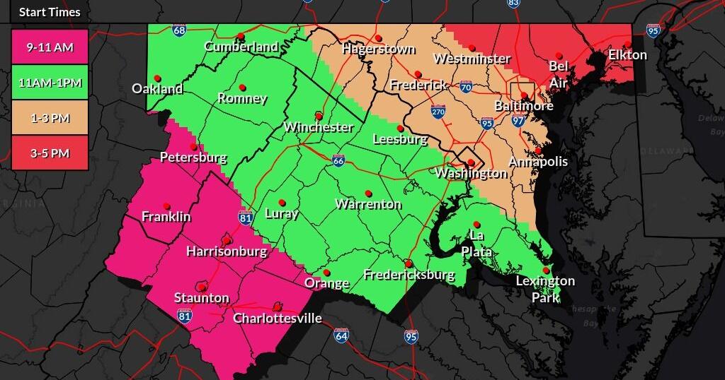 Northern Va. under winter storm watch Tuesday into Wednesday | Headlines