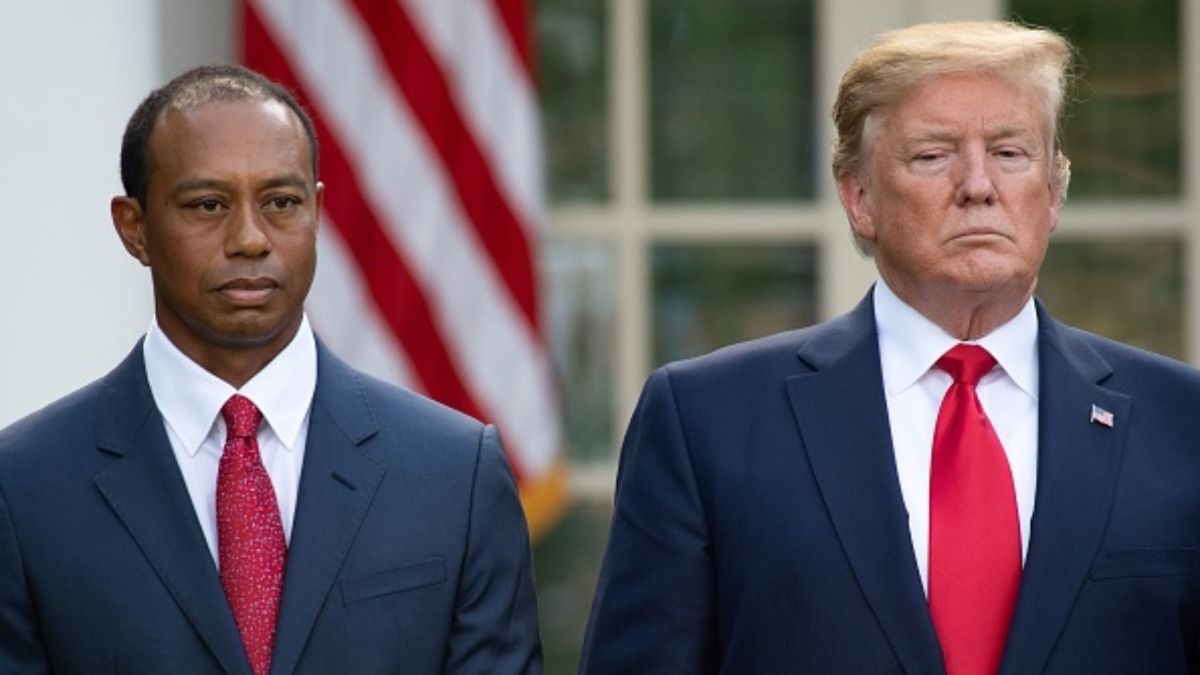 Donald Trump meets Tiger Woods - POTUS Donald Trump tees up historic rendezvous with golf icon Tiger Woods at the White House