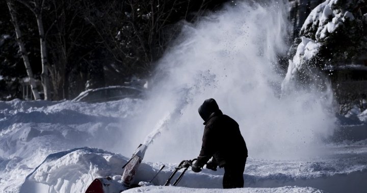Environment Canada forecasts another 15 to 30 cm of snow for Quebec this weekend