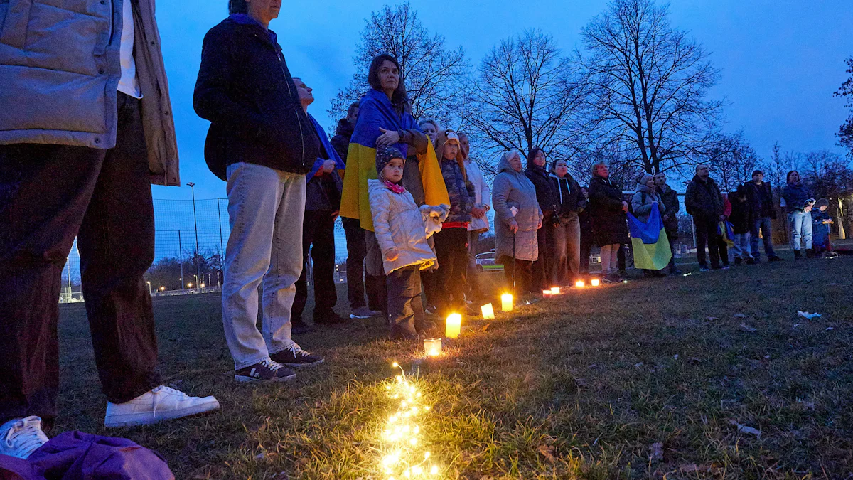Poinger demonstrieren Solidarität mit der Ukraine - Ebersberg
