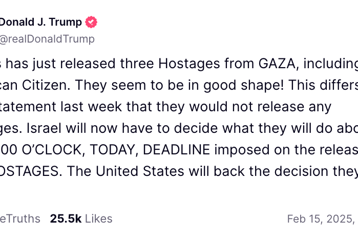  (@realDonaldTrump/ Truth Social)