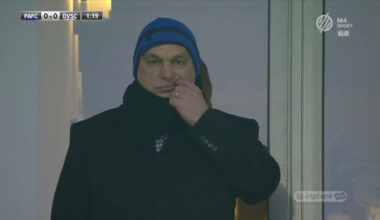 Orbán Viktor a felcsúti Pancho Arenában 2018. március 3-án.