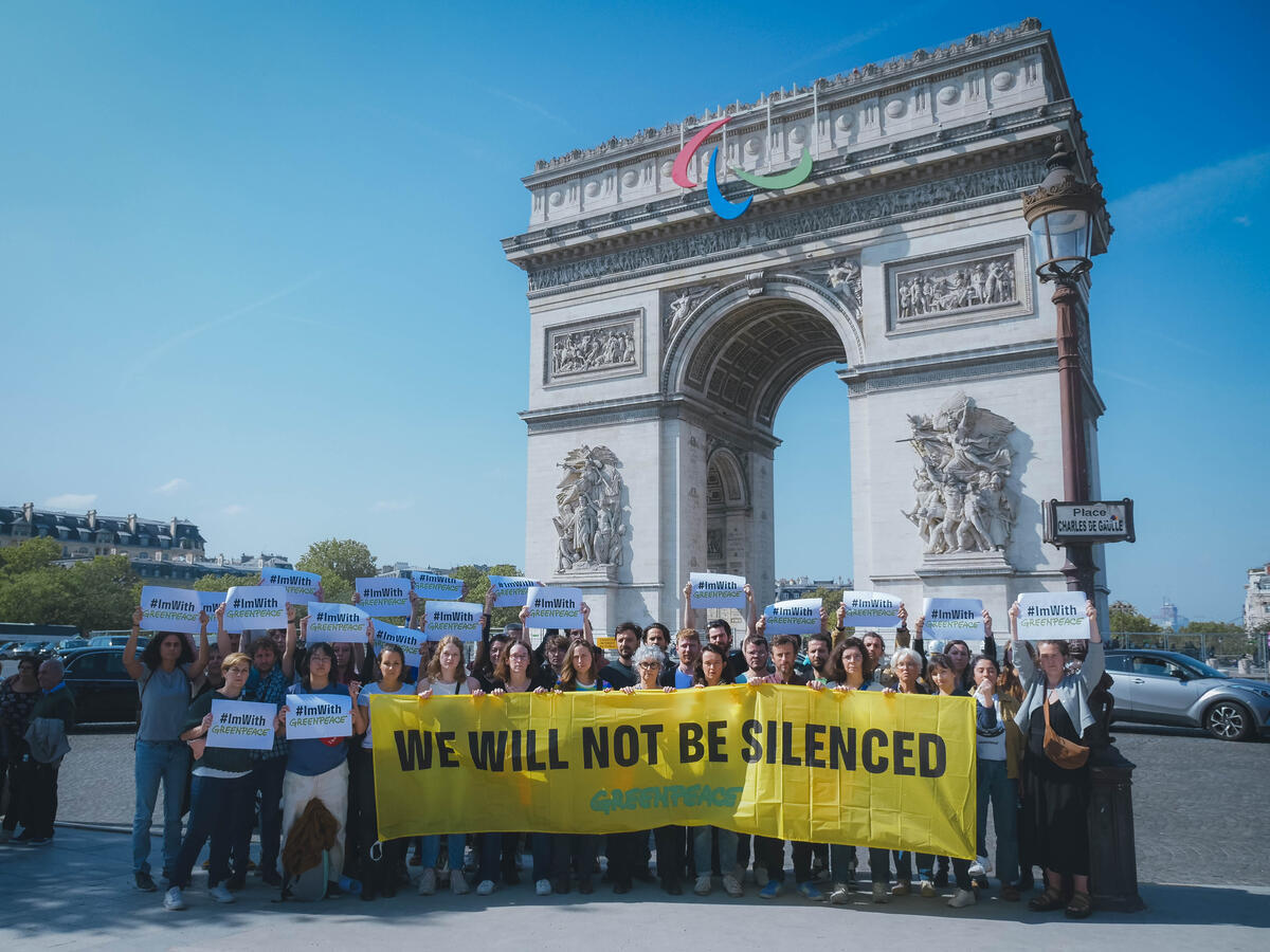 Solidarity against Energy Transfer Lawsuit in France. © Fanny Noret / Greenpeace