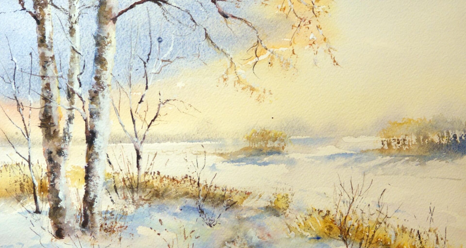 Ingen fågelmålning denna gång men det blev en liten akvarell denna fredag. Önskar alla en trevlig helg!