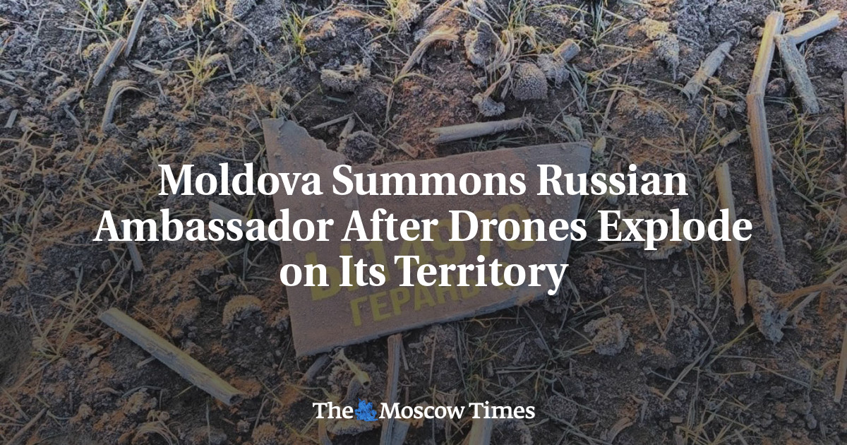 Moldova Summons Russian Ambassador After Drones Explode on Its Territory