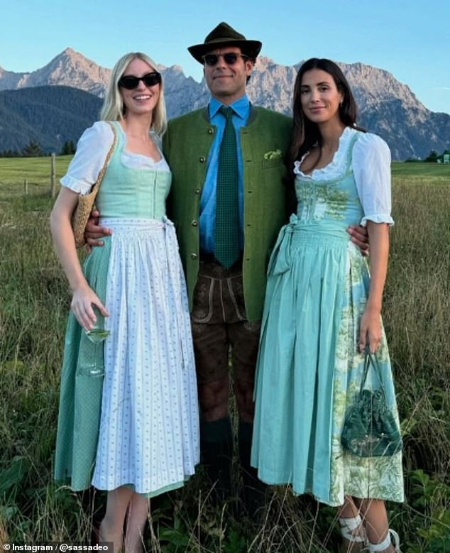 Eugenie was joined by the likes of Princess Maria-Olympia of Greece and Princess Alessandra of Hanover, pictured right