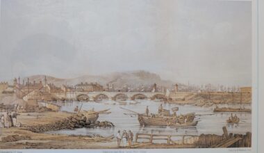 Belfast from St John's Church - 1858 - Lithograph(approximately where the Waterfront is now.)
