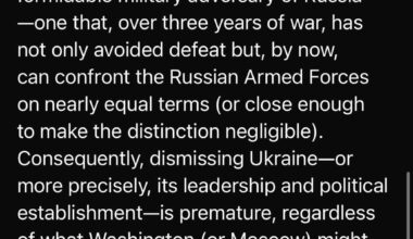 Ukraine must have a voice. It has fought Russia to a standstill and is now it's equal on the battlefield. Thus speaks the leader of the 2014 Russian aggression against Ukraine.