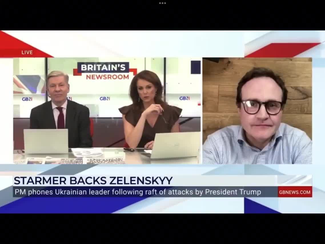 GB News anchor is 100% Putin war criminal apologist