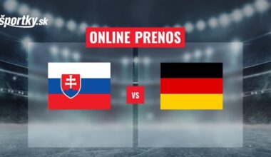 Slovensko - Nemecko: Online prenos z prípravného zápasu hokejovej reprezentácie