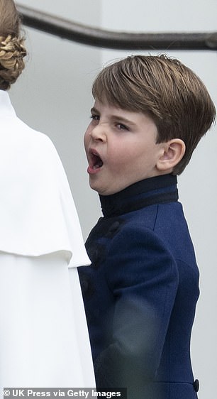 Feeling sleepy? Louis yawns as he arrives for King Charles' coronation