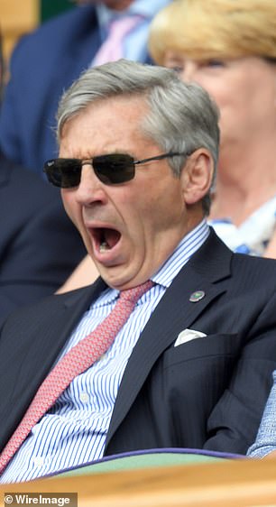 A Wimbledon tennis match seemed less than captivating for Michael in 2016