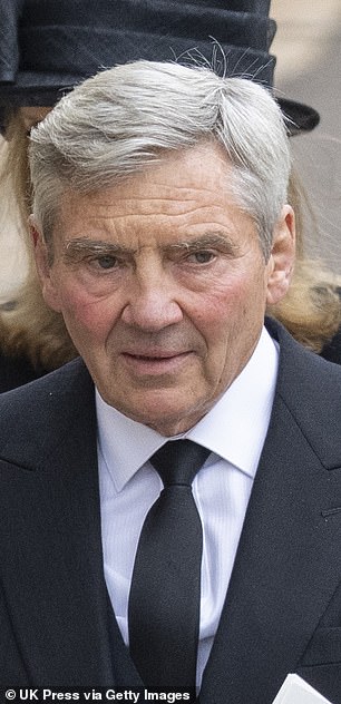 Michael is pictured at Queen Elizabeth's state funeral in 2022