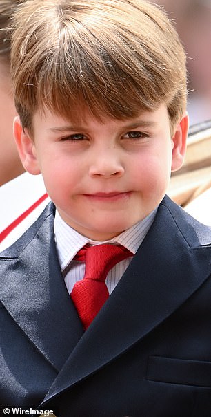 Louis enjoys the Trooping the Colour parade in 2023