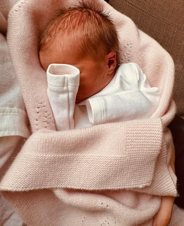 Princess Beatrice gave birth to a daughter, Athena Elizabeth Rose (pictured),on January 22