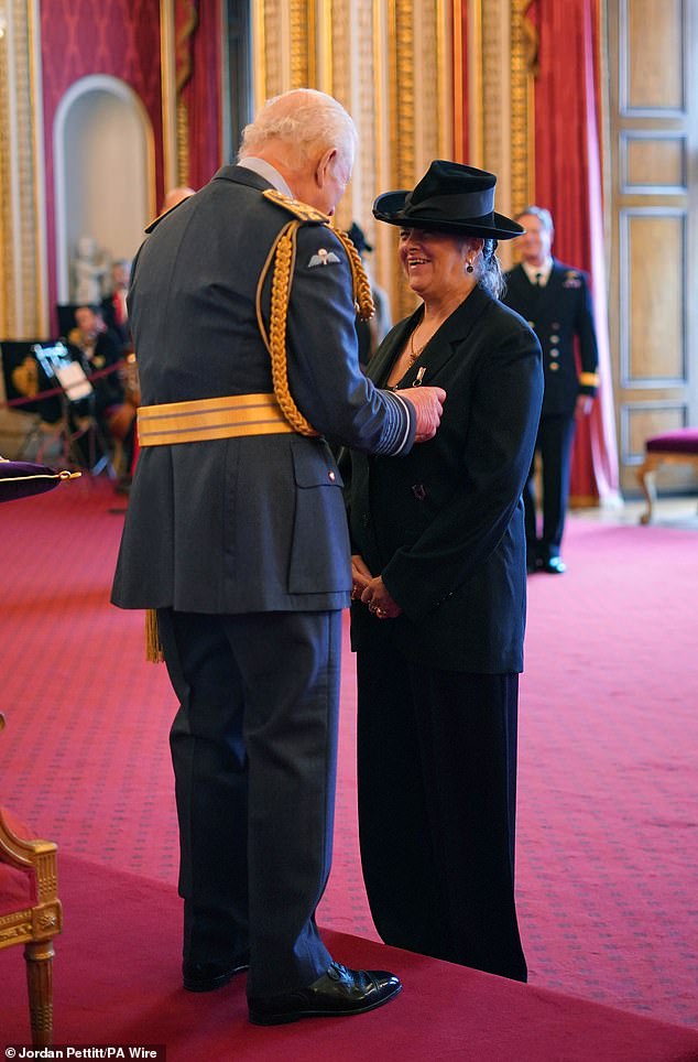 Alongside Anna, Tracey Emin, 61, was also honoured at the ceremony after she was made a Dame last year for her services to art