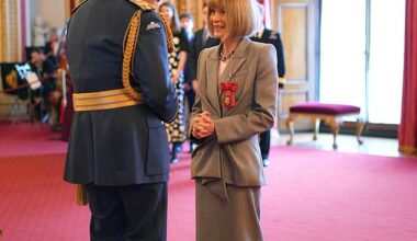 Legendary Vogue editor Anna Wintour was honoured by King Charles for her contribution to fashion during an investiture ceremony at Buckingham Palace this morning