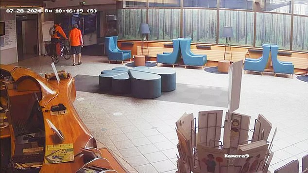 On July 28, the 75-year-old was captured on CCTV with the man as he bought him a new phone before taking him to his home in Seinajoki, where the younger man did some gardening work for him