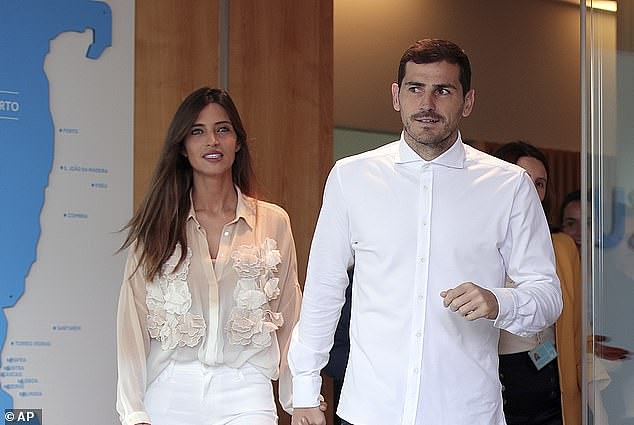 Casillas has two children with his ex-wife Sara Carbonero (left), and Bavel claimed he spoke to her about having more children