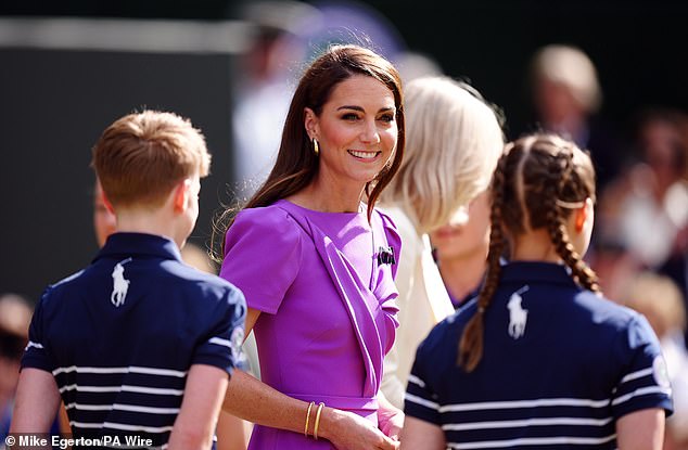 During her second public appearance of 2024, at the Wimbledon men's singles final, Kate's earrings immediately caught the eye of keen observers