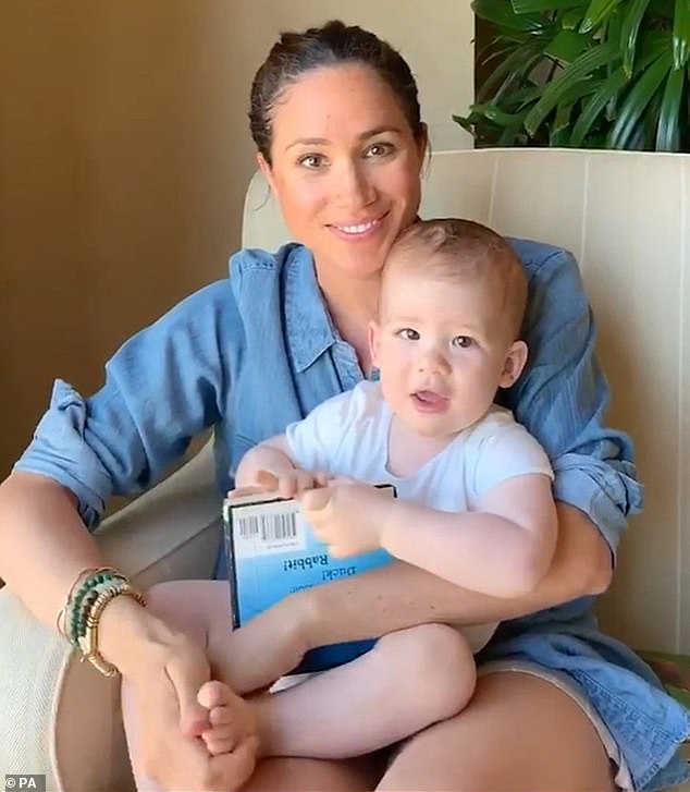 Harry took a video showing Meghan with their son Archie on his first birthday in May 2020