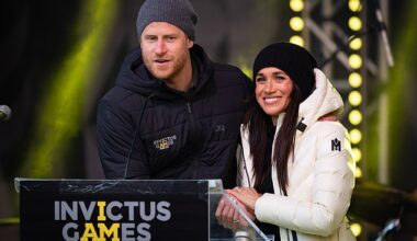 The Duke and Duchess of Sussex at the Invictus Games in Whistler, Canada, on Monday