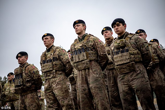 Danish soldiers are seen taking part in a training exercise with international allies in Germany earlier this month