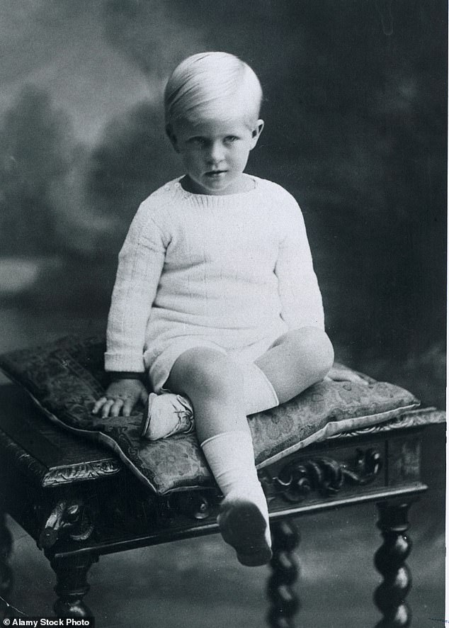 Prince Philip aged five - by the time he was eight his father had left the family home, which meant Philip had to fend for himself as he didn't see his mother for five years