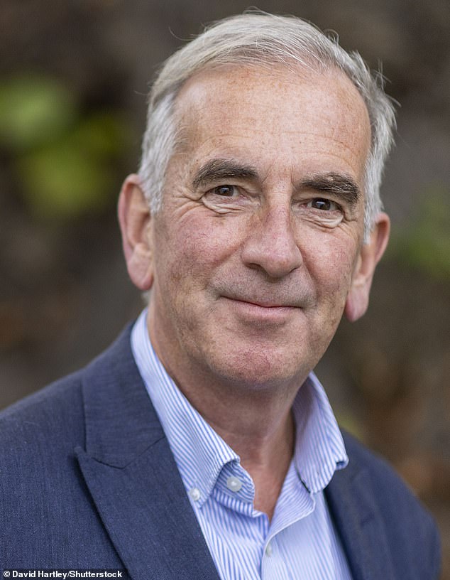 Berger went on to namecheck the cast, producer and distributors with no mention of author Robert Harris (pictured)