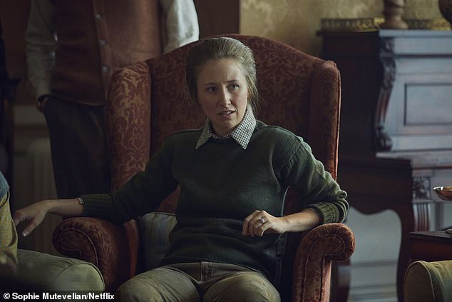 Portraying Princess Anne in The Crown, Erin Doherty wore trousers (pictured)