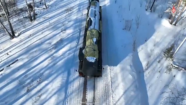 The launch came just hours after Russia deployed its 'Yars' ICBM for combat training