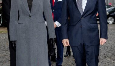 Queen Mary and King Frederik X of Denmark (pictured) attended The Church of Holmen for a special service to mark the third anniversary of the invasion  of Ukraine today
