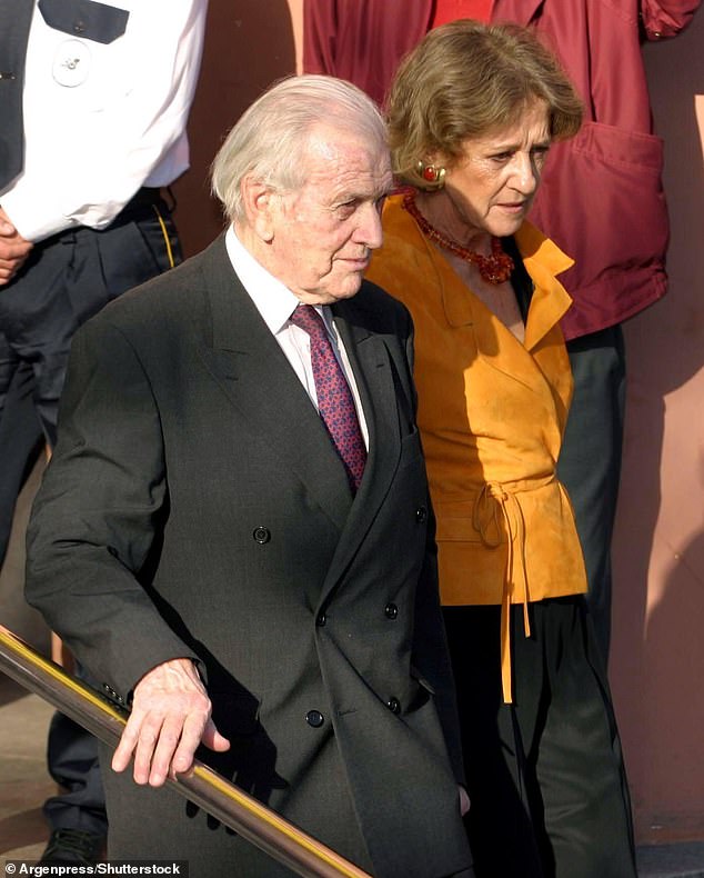 Maxima's parents - Jorge and Maria Zorreguieta - are pictured at the Bellas Artes Museum in Buenos Aires in 2003