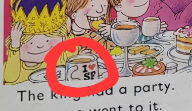Child's doing reading homework and noticed this.