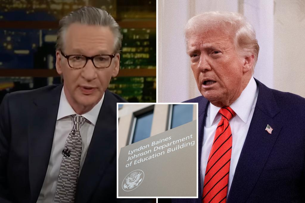 Bill Maher agrees with Trump that Department of Education should be abolished