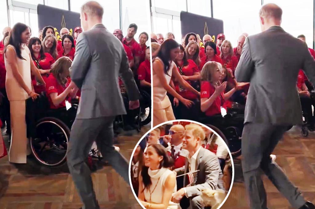 Meghan Markle shares glimpse of Prince Harry showing off his dance moves at Invictus Games