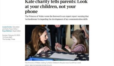 Kate charity tells parents: Look at your children, not your phone
