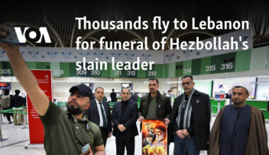 Thousands fly to Lebanon for funeral of Hezbollah's slain leader