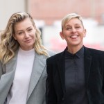 LOS ANGELES, CA - DECEMBER 10: Portia de Rossi and Ellen DeGeneres are seen at 'Jimmy Kimmel Live' on December 10, 2018 in Los Angeles, California.