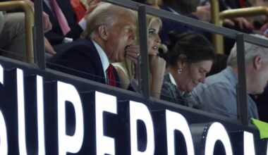 NFL - Super Bowl LIX - Philadelphia Eagles v Kansas City Chiefs - Caesars Superdome, New Orleans, Louisiana, United States - February 9, 2025 U.S. President Donald Trump and Ivanka Trump in the stands during the game.(REUTERS)