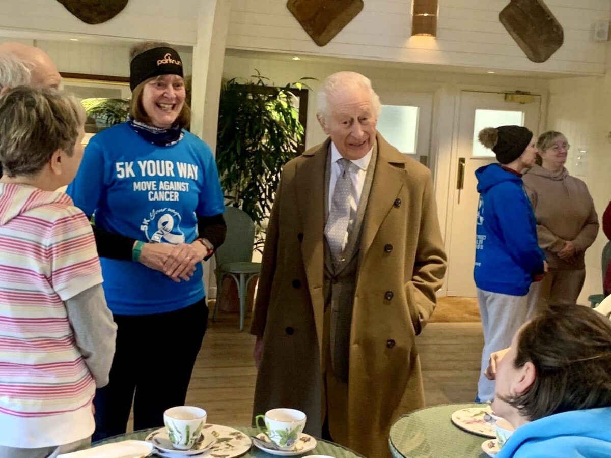 King Charles pulls up to local U.K. parkrun