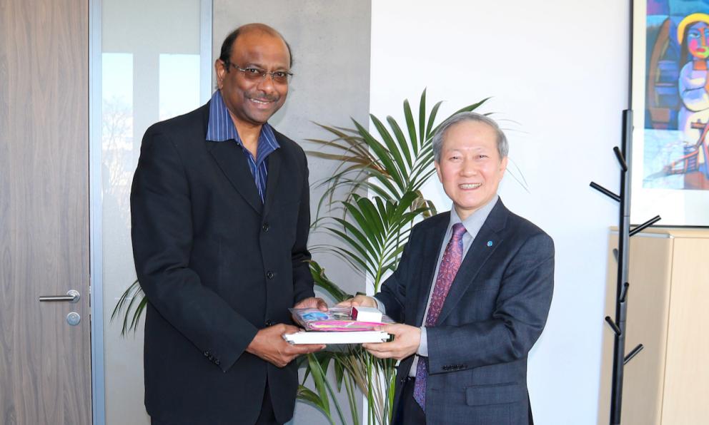 Presbyterian Church in the Republic of Korea leaders meet with WCC general secretary