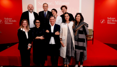 Salone del Mobile officials recently visited India to discuss potential expanded collaborations between the two countries. Shown are: Andrea Vaiani, Antonio Bartoli, Maria Porro, Federico Fraternale, Antonietta Baccanari, Samta Nadeem, Andrea Anastasio, Malika Verma, and Iram Sultan