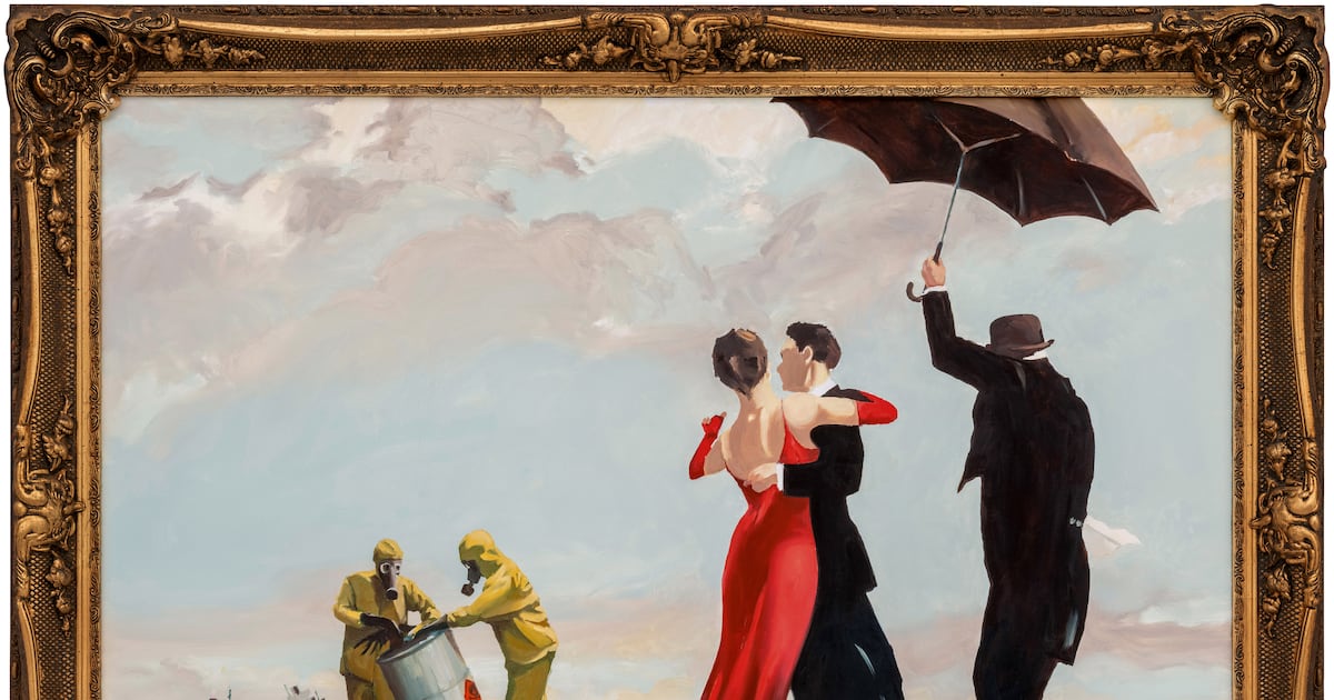 The Irish connection to Banksy’s Crude Oil (Vettriano), now expected to fetch as much as €6m at auction – The Irish Times
