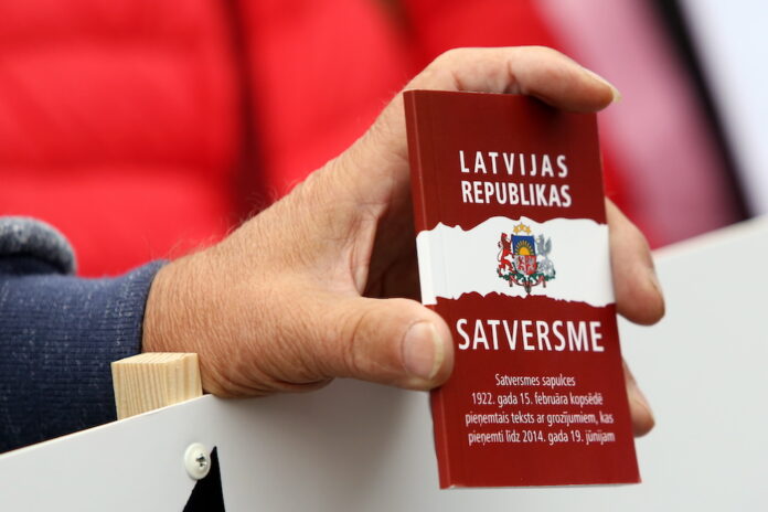 Requirement to use Latvian language pre-election campaigns complies with the Constitution