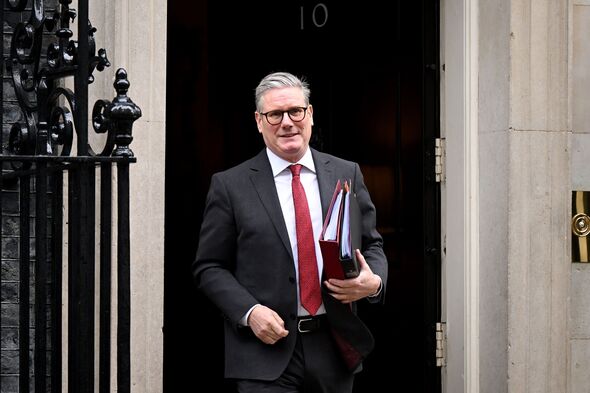 Keir Starmer Leaves Downing Street For PMQs